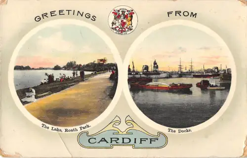 uk38323 greetings from cardiff wales uk lot 16 uk novelty