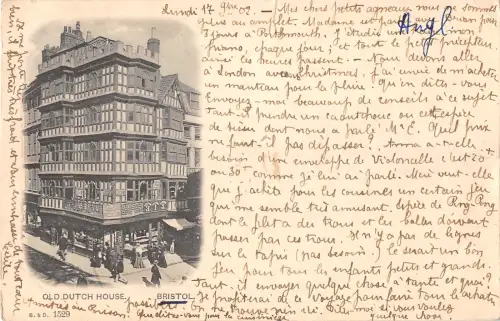 uk38379 old dutch house bristol real photo uk lot 16 uk