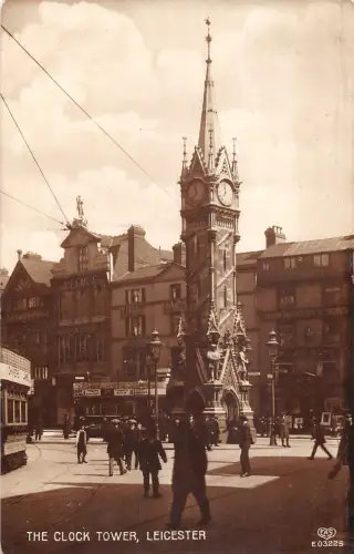 uk38277 clock tower leicester real photo uk lot 16 uk