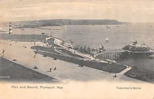 uk38233 pier and sound plymouth hoe real photo uk lot 16 uk