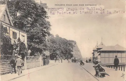 uk38240 penarth head and pier entry wales real photo uk lot 16 uk