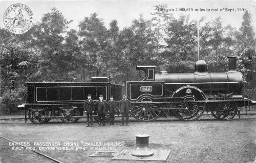 Lot 65 Train Railway UK Express Passenger Engine Charles Dickens London North W