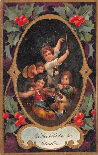 uk40903 all good wishes for christmas greetings uk band music orchestra children