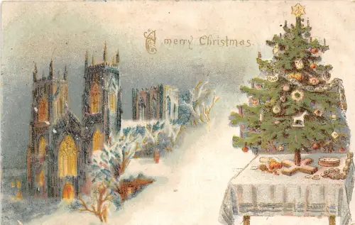 uk40920 a merry christmas greetings usa embossed