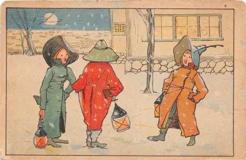 Lot170 weihnachten grüße deutschland niederlande postkarte
