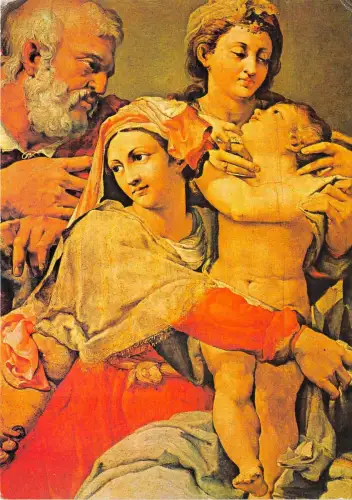 B3341 Rumänien Pellegrino Tribaldi Sfanta Familie cu Sfanta Ecat Front/Back Scan