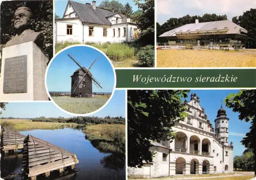 B46057 Wojewodztwo Sieradzkie Windmühle Moulin a Vent Multiviews Polen