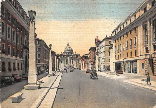 B53450 Roma via della Conciliazione e S Pietro italy
