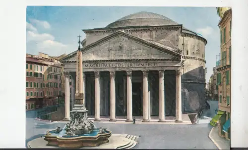 BF23412 il pantheon roma italy front/back image