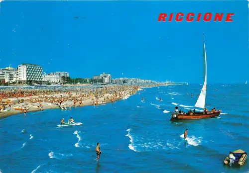 BG28083 riccione lungomare e spiaggia italy