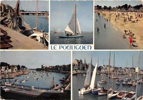 BR3631 Le Bretagne Le Pouliguen la Plage et le port france