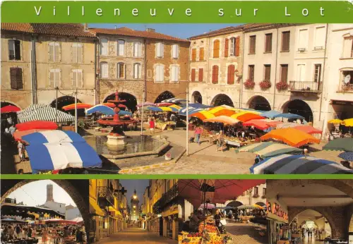 B51163 Villeneuve sur Lot ses marches multi vues france