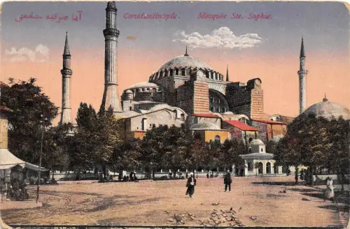 B2544 Türkei Istanbul Konstantinopol Moschee Sophia Vorder-/Rückseitenscan