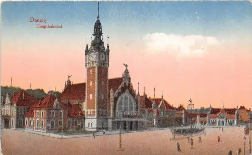 B92806 Bahnhof Danzig Danzig Hauptbahnhof Polen