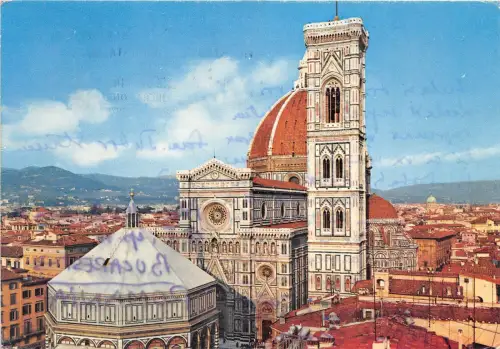 B75526 Firenze Catdrale e Batterie Italien