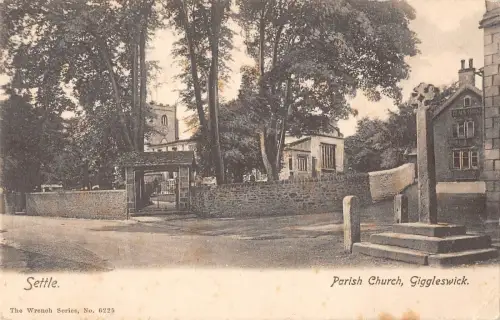 BR97309 Settle Paris Church Giggleswick der Schraubenschlüssel 6225 UK