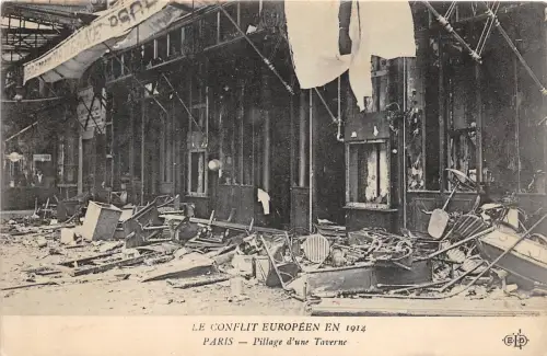 BC60756 Paris Pillage d'une Taverne 1914 not france