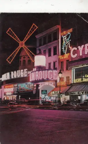 BF20744 le moulin rouge paris france front/back image
