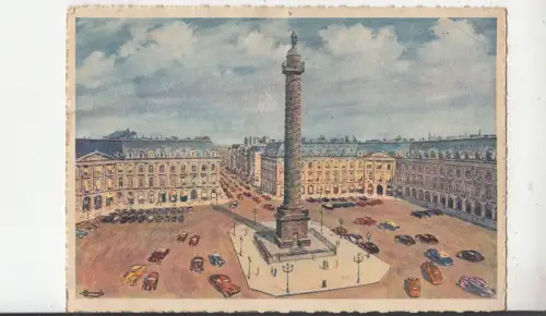 BF28778 place et colonne vendome paris france front/back image