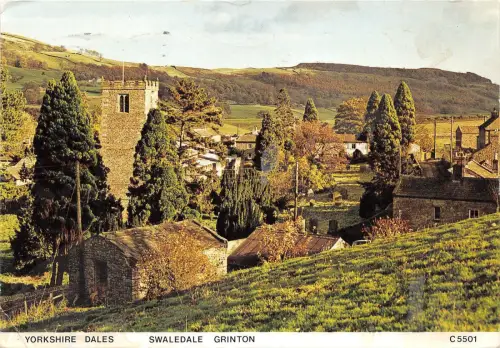 B87318 yorkshire dales swaledale grinton uk