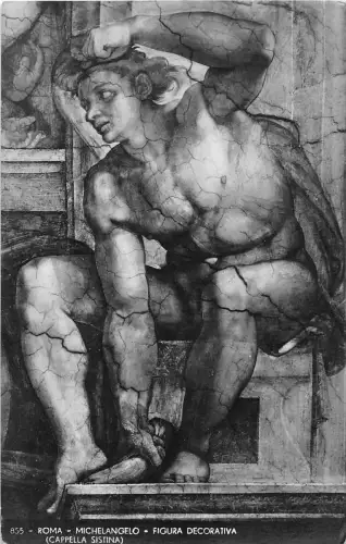 B6631 Italien Roma Michelangelo Figura Decorativa