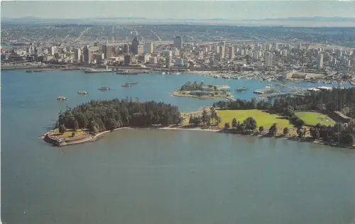 US5247 vancouver bc brockton point aerial and vanouver waterfront canada