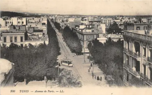 Lot 55 Tunis Tunisia Avenue du Paris Straßenbahn