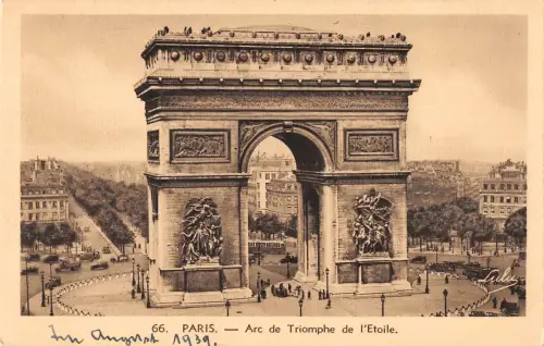 B107521 Frankreich Paris Arc de Triomphe de l'Etoile Echtfoto UK