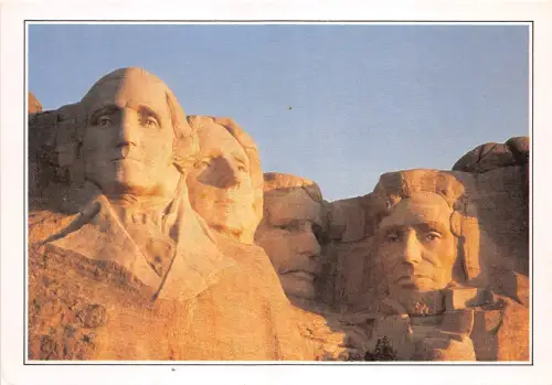 BR25494 Mount Rushmore Heads of four presidents 2 scans usa