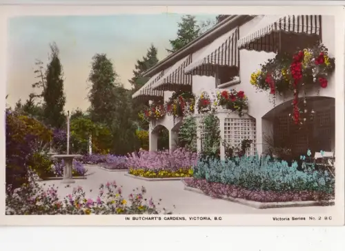 B77505 v. Chr. Victoria in Butcharts Gardenms Canada Scan Vorder-/Rückbild