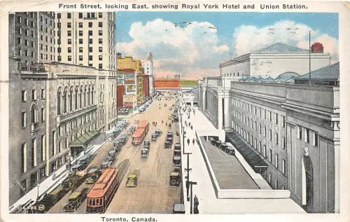 br104660 front street royal york hotel and union station toronto canada