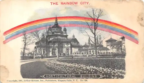 B2068 Canada Horticultural Building The Rainbow City not used front/back scan