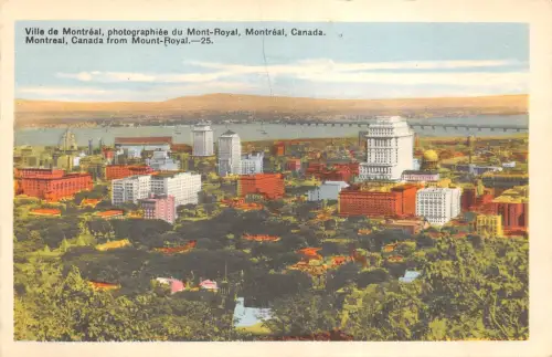 B92083 montreal canada vom mount royal canada