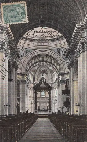 B77564 montreal st james catheral interior canada scan front/back image