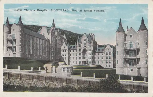 B77406 royal victoria hospital montreal canada scan front/back image