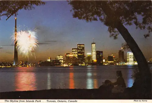 B74225 die Skyline vom Inselpark Tornoto Kanada