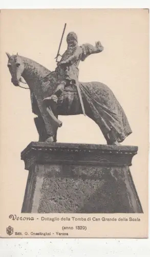 BF32155 dettaglio della tomba di can grande verona italy front/back image