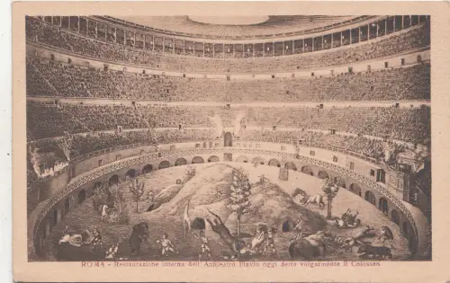 BF32377 roma italy restaurazione interna dell anfiteatro front/back image