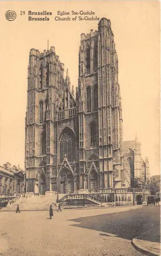 B4083 Belgien Beuxelles Eglise St Gudule Front/Back Scan