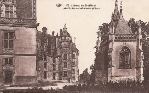 BF11373 st amand montrond chateau de meillant france front/back image