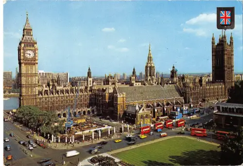 BR89461 London Parliament Square Double Decker Bus UK