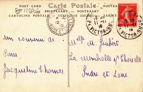 BF11636 le place vendome paris france front/back image