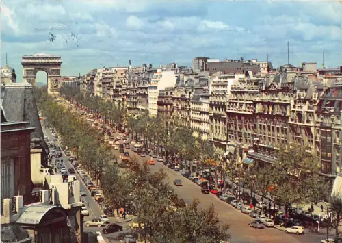 BG18321 paris l avenue des champs elysees car voiture france