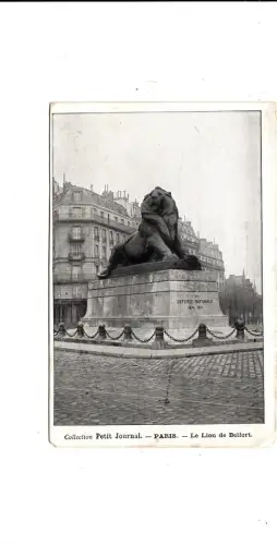 BF11589 le lion de belfort paris france front/back image