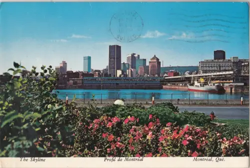 BF17974 montreal quebec landscape canada front/back image