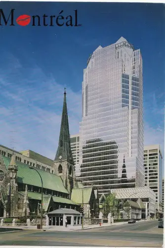 BF18734 cathedrale christ church et maison montreal canada front/back image