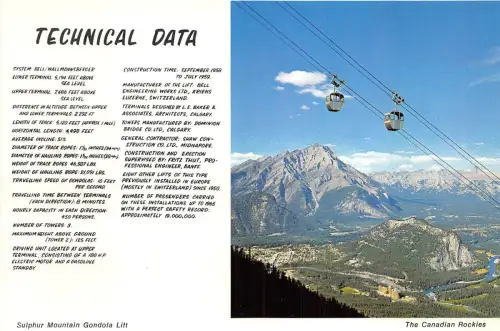 BG13838 Schwefel Mountain Gondelbahn Seilbahn Canada Canadian Rockies