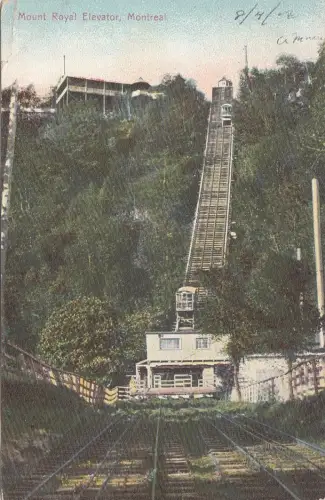B77569 mount royal elevator montreal canada scan front/back image