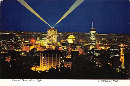 BG9621 Montreal bei Nacht vom Mount Royal Canada aus gesehen