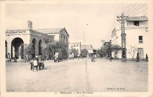 BF2565 Dschibuti Rue Marchand Typen Karte Afrika